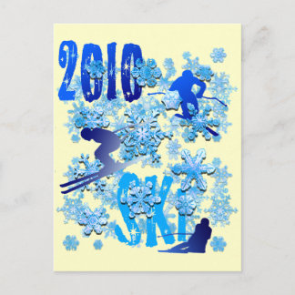 2010 Skiing postcards for skiers