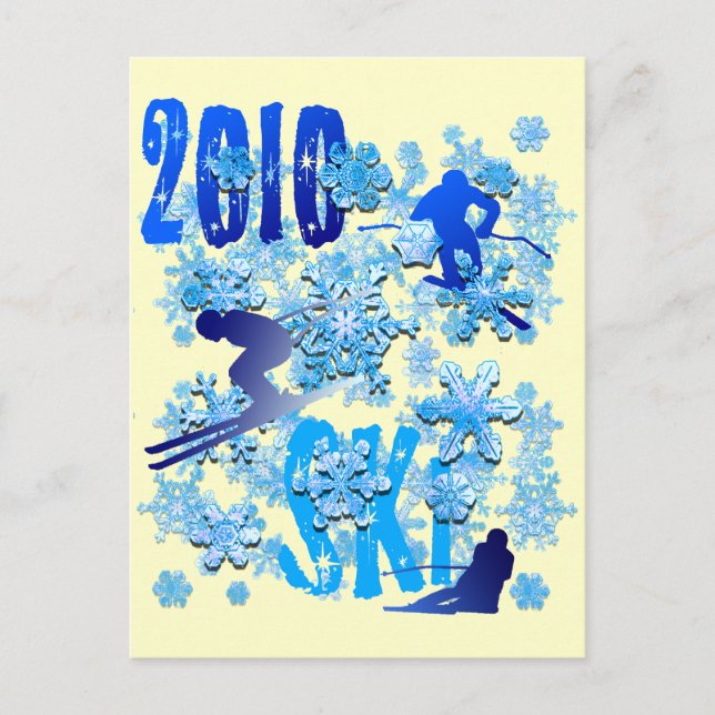 2010 Skiing postcards for skiers (Front)