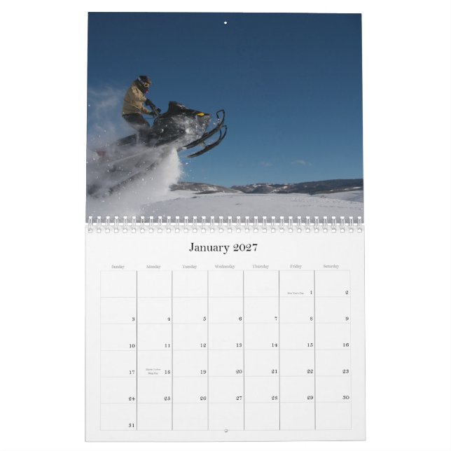 2010 Snowmobile Photo Calendar (Jan 2027)