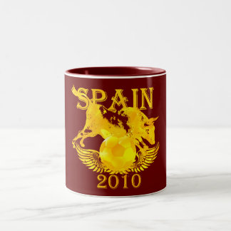 2010 Spain soccer supporters futbol coffee mug