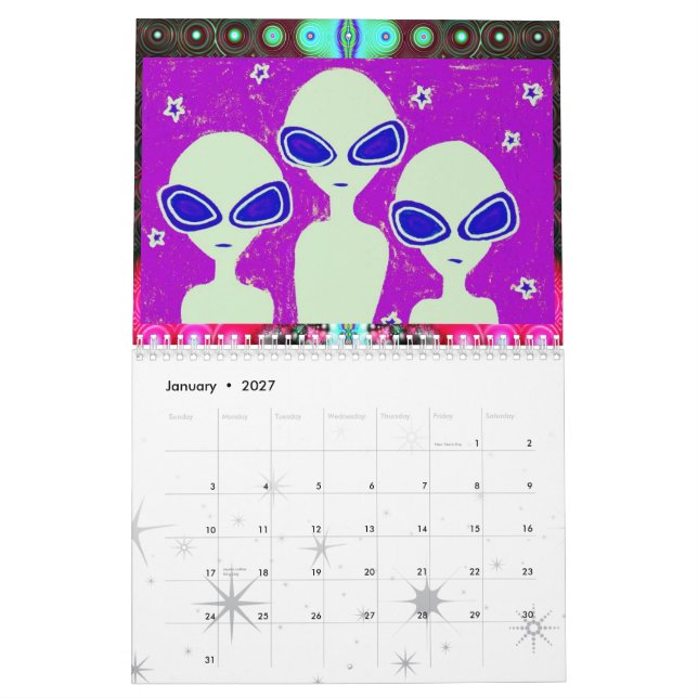 2010 Wacky Space Calendar (Jan 2027)
