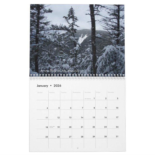 2010 White Mountain Calendar (Jan 2026)