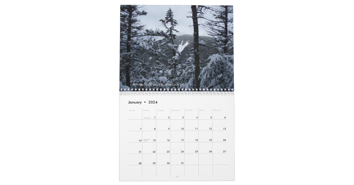 2010 White Mountain Calendar Zazzle