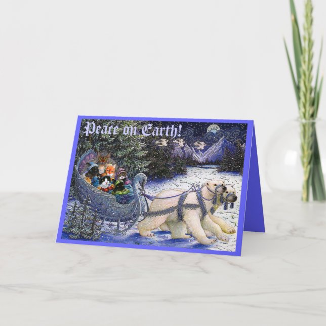 2010XMASCatCard, Peace on Earth! Holiday Card (Front)