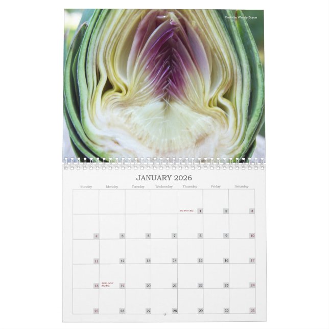 2011 Artichoke Photo Calendar (Jan 2026)