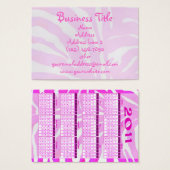 2011 Calendar Business Cards (Front & Back)