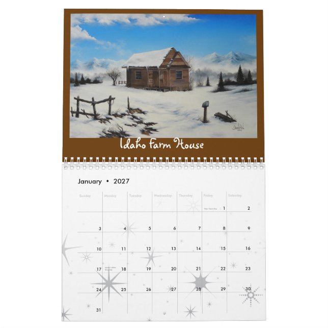 2011 Calendar Landscape Art by David Paul (Jan 2027)