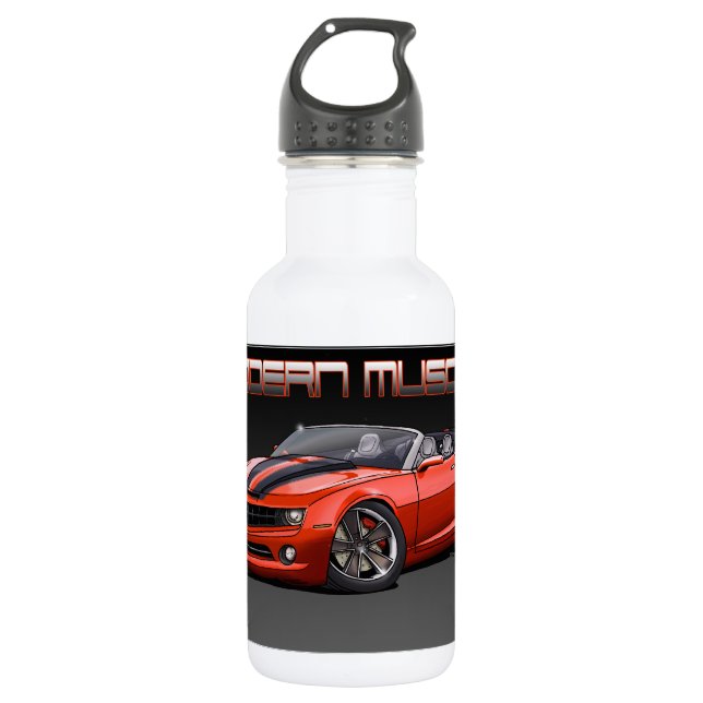 2011 Camaro Convt RB Stainless Steel Water Bottle (Front)