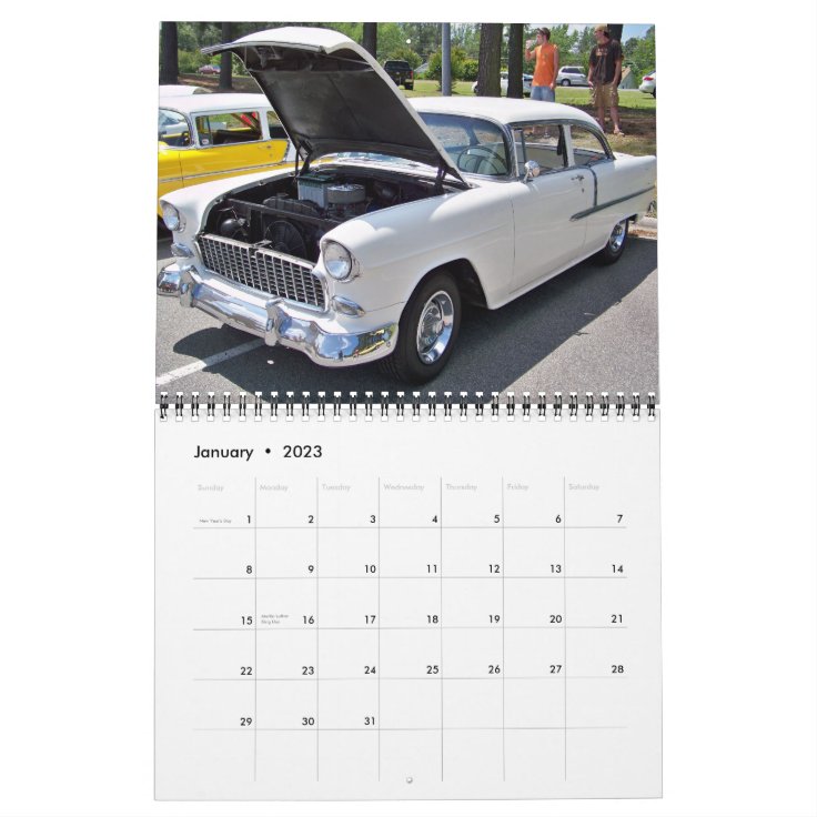 2011 Chevy Classic Muscle Calendar Zazzle