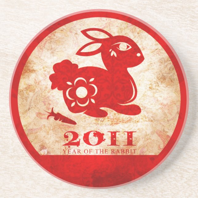 2011 Chinese New Year of the Rabbit Coaster (Front)