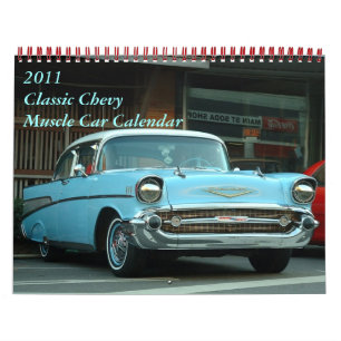 2011 Classic Chevy Muscle Car Calendar
