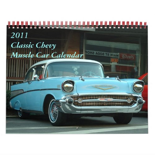 2011 Classic Chevy Muscle Car Calendar