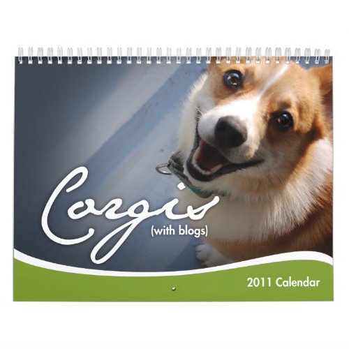 2011 Corgis with blogs Wall Calendar