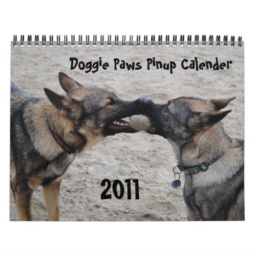2011 _ Doggie Paws Pinup Calender Calendar