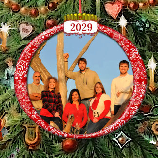 2011 Family Couples Kids Photo Christmas Ornament