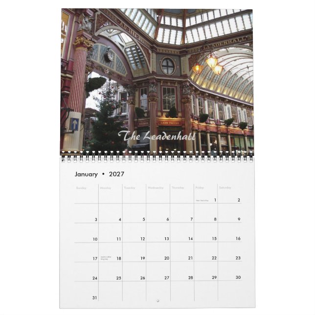 2011 Follow me in London Calendar (Jan 2027)