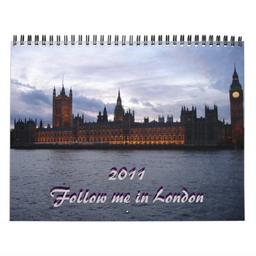 2011 Follow me in London Calendar