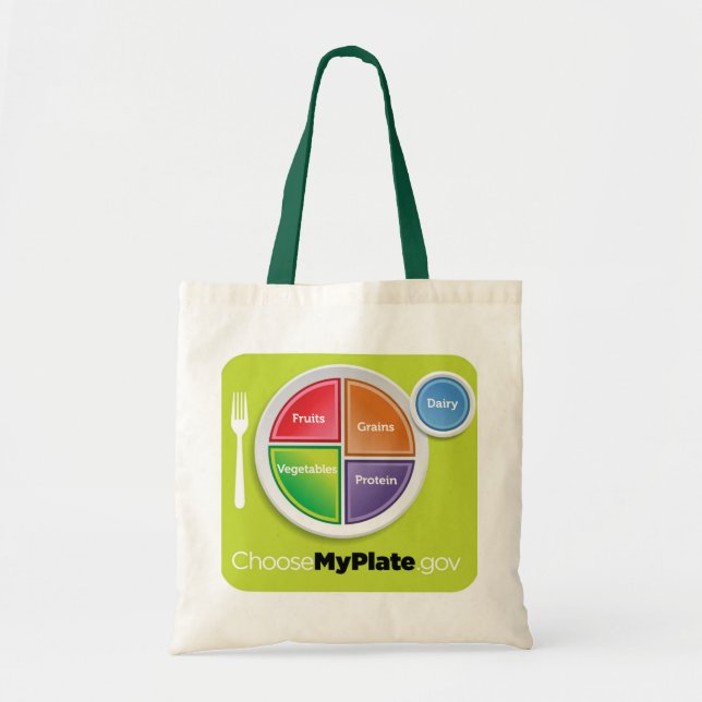 2011 Food Pyramid Choose My Plate grocery bag (Front)