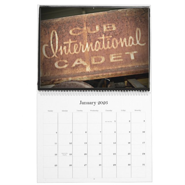 2011 Garden Tractors Calendar (Jan 2026)