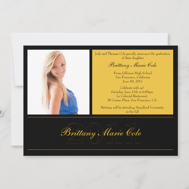 2011 Graduation Announcement (Front)