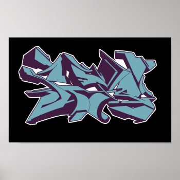 2011 Grafstyle Blue Poster by styleuniversal at Zazzle