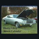 2011 Heavy Chevy Muscle Calendar<br><div class="desc">Here is a super collection of super Chevy muscle cars from various years.</div>