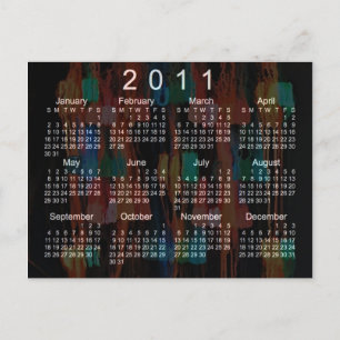 2011 Mini Calendar Postcard