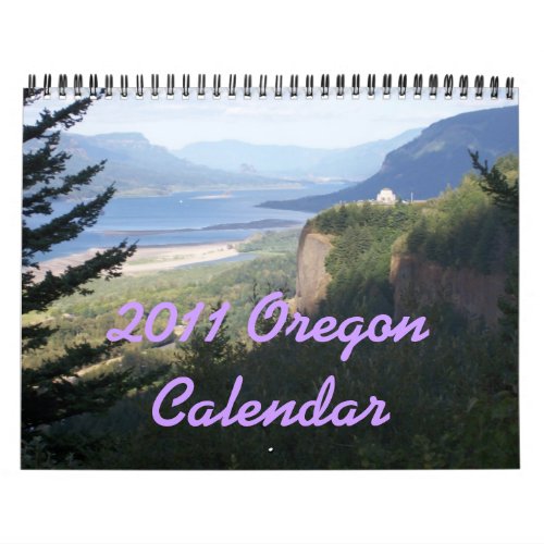 2011 Oregon Calendar
