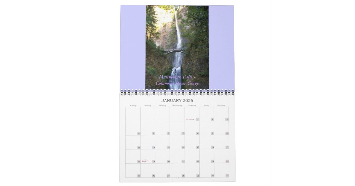 2011 Oregon Calendar | Zazzle