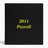 2011 Payroll Binder | Zazzle