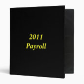 2011 Payroll Binder | Zazzle