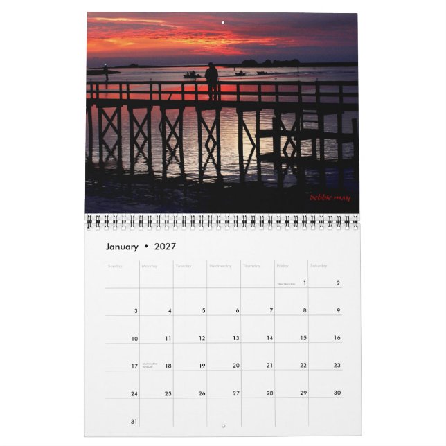 2011 steinhatchee sunsets calendar (Jan 2027)