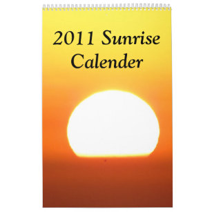 2011 Sunrise Calendar