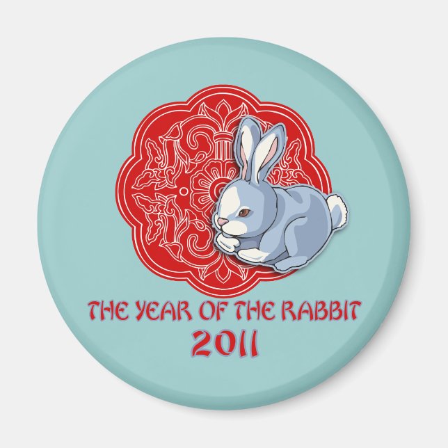 2011 The Year of the Rabbit Gifts Magnet (Front)