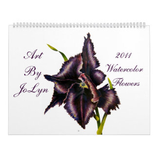 2011 Watercolor Flowers Calendar