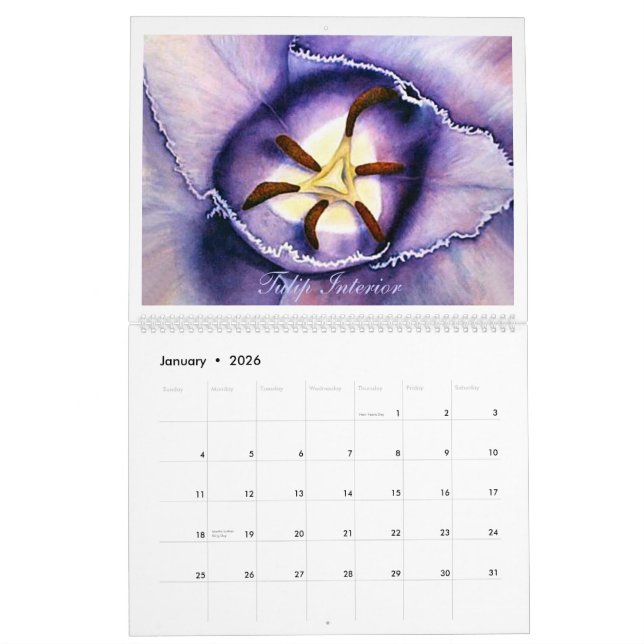 2011 Watercolor  Flowers  Calendar (Jan 2026)