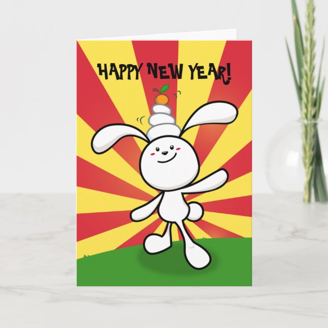 2011: Year of the Rabbit: Mochi Balance! Holiday Card (Front)
