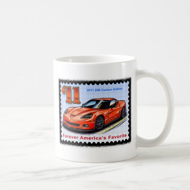 2011 Z06 Carbon Edition Corvette Coffee Mug (Right)