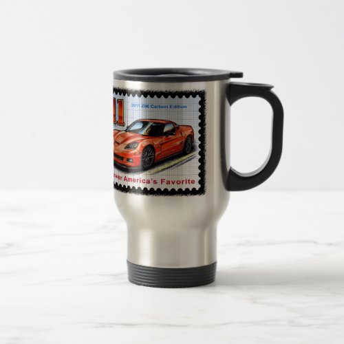 2011 Z06 Carbon Edition Corvette Travel Mug