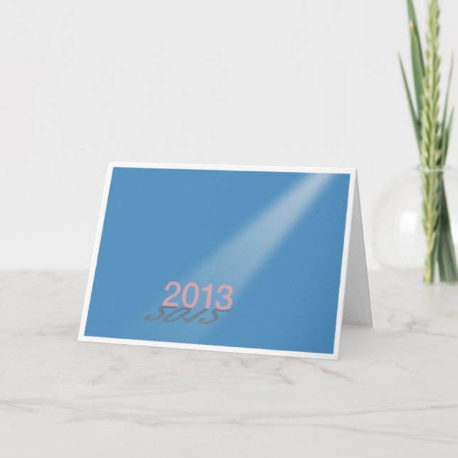2012-13 Happy New Year Blue Holiday Card (Front)