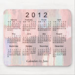 2012 Abstract Calendar Mouse Pad