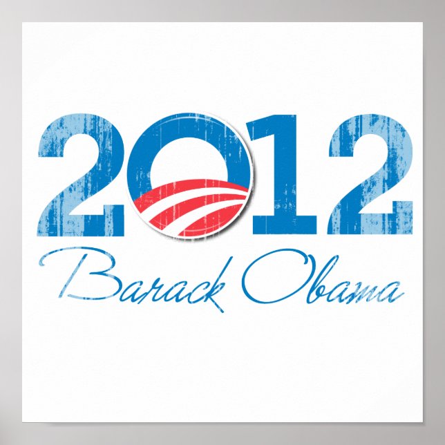 2012 - Barack Obama - Vintage.png Poster (Front)