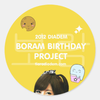 2012 Boram Birthday Sticker