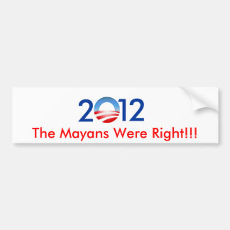 2012 BUMPER STICKER