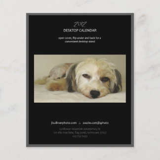 2012 calendar back cover