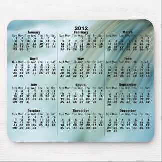 2012 Calendar Beautiful Cascade Waterfall Mousepad