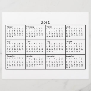 2012 Calendar Flyer