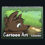 2012 Calendar of Cartoon Art<br><div class="desc">UPDATE: The image on the front of this calendar has the year 2012 on it, making it out-of-date. You're still free to purchase this product with the false year on it if you would like. ---- This calendar features original drawings by me. Each page has a cartoon image that's colorful...</div>