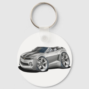 2012 Camaro Silver-Black Convertible Keychain