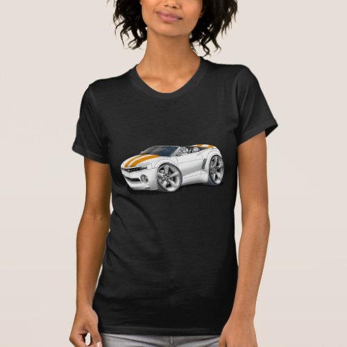 2012 Camaro White-Orange Convertible T-Shirt